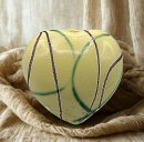 Vintage Herz-Vase aus Keramik – 50er Jahre...