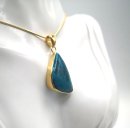 Unglaublicher Atacama Opal gefaßt in Silber vergoldet Collier