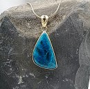 Unglaublicher Atacama Opal gefaßt in Silber vergoldet Collier