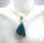 Unglaublicher Atacama Opal gefaßt in Silber vergoldet Collier