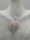 Andenopal Donut an Rosen Silber Halter mit Kette