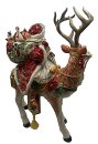 Goebel - Fitz and Floyd Cardinal Christmas - Santa mit Rentier