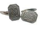 Edle ART DECO Manschettenknöpfe aus 800 Silber -...