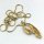 Vintage 585 Goldkette mit Anhänger mit unterschiedlichen Edelsteinen