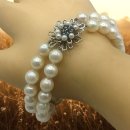 Elegantes Akoya-Perlenarmband mit 925 Silber...