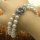 Elegantes Akoya-Perlenarmband mit 925 Silber Abstandhaltern & 750 Weißgold Verschluss