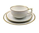 Rosenthal Sanssouci 3-teiliges Tee-Set mit Poliergoldband – Rokoko Porzellan