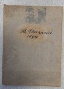 Antike Landkarte Faltkarte auf Leinen -der römische Grenzwall in Württemberg - 1894