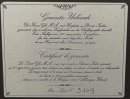 Zertifizierte Kalligraphie zu Kupferstich von J. Niedermann, Holzrahmen, 34x37cm, Der italienische Schreiber