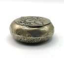 Jugendstil Puderdose / Pillendose Veilchendekor um 1910