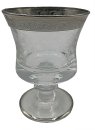 Glamouröse Murano Medici Platinrandgläser