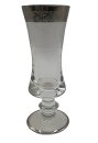 Glamouröse Murano Medici Platinrandgläser