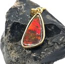 Lavarotes Ammolith Amulett gefaßt in Silber...
