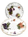 Seltene Porzellan Abtropfschale mit Auffangteller - Pfeiffer & Löwenstein 1901-20