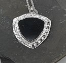 Großer moderner Designer 925 Silber Anhänger...