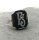 Silber Siegelring RG58 mit Monogramm F.S. auf Onyxplatte – um 1925