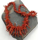 Vintage  Astkorallen Collier rot  30er Jahre  (2)