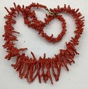 Vintage  Astkorallen Collier rot  30er Jahre  (2)