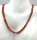 Vintage Korallen Collier rot  mit 585 Goldverschluß