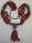 Vintage Korallen Collier rot  mit Silberapplikationen