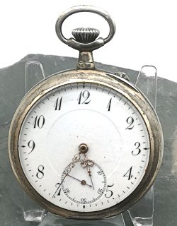 Silber Herren Taschenuhr Schild Fréres & Co. (SFC) ca.1900-1925