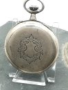 Silber Herren Taschenuhr Schild Fréres & Co....
