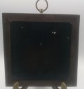 Aneroid Barometer - Holz Messing quadratisch Vintage Retro