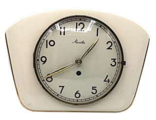 Maute Keramik Küchenuhr ca. 40er /  50er Jahre