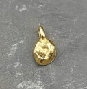 Goldnugget / Goldklumpen Anhänger aus 333 Gold mit Öse