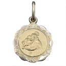 Kleiner Vintage 750 Goldanhänger – Heiliger...
