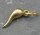 Kleiner Vintage 750 Goldanhänger – Horn