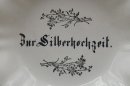 KPM Biedermeier Obstschale Fußschale "Zur Silberhochzeit" 1837-44