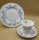 3 tlg. Vintage Kaffee Sammelgedeck mit Vergißmeinnicht