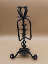 Neogotischer Drachen-Kerzenleuchter aus Eisen – um 1900
