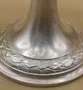 Glas Aufsatzschale auf Silberfuß um 1930