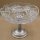 Glas Aufsatzschale auf Silberfuß um 1930