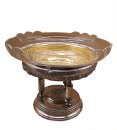 Jugendstil Aufsatzschale mit original Glaseinsatz um 1910