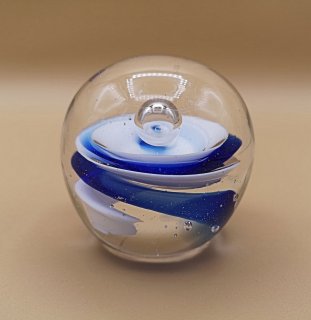 Murano Swirl Paperweight / Briefbeschwerer / Kunstobjekt
