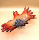 Murano Sommerso Schale "Feuervogel" aus den...