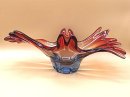 Murano Sommerso Schale "Feuervogel" aus den 60er Jahre Vintage