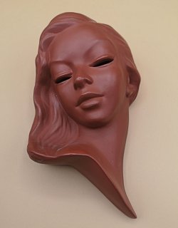Goebel Wandmaske (1958) - Sinnlicher Frauenkopf -  TX 214