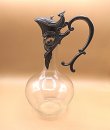 Jugendstil Karaffe / Dekanter mit versilberter Montur um...