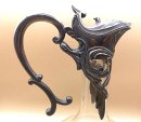 Jugendstil Karaffe / Dekanter mit versilberter Montur um 1910