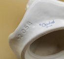 Goebel Engel mit Harfe und Kerzenhalter in weiß