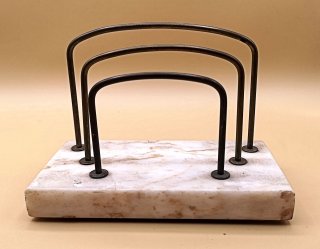 Marmor weiß Briefhalter Briefständer Dokumentenhalter um 1910