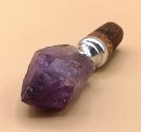 Vintage Flaschenverschluss mit natürlichem Amethyst und Naturkorken (1960er Jahre)