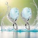 925 Silber Ohrringe mit Larimar und weißen Natur...