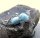 925 Silber Ohrringe mit Larimar und weißen Natur Topasen