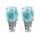 925 Silber Ohrringe mit Larimar und weißen Natur Topasen  (2)