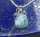 Karibischer Larimar Oktopuss Anhänger an Silberkette 925 Silber